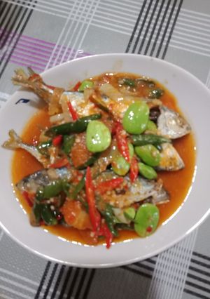 Foto resep Sambel cabe ijo gembung rebus with pete