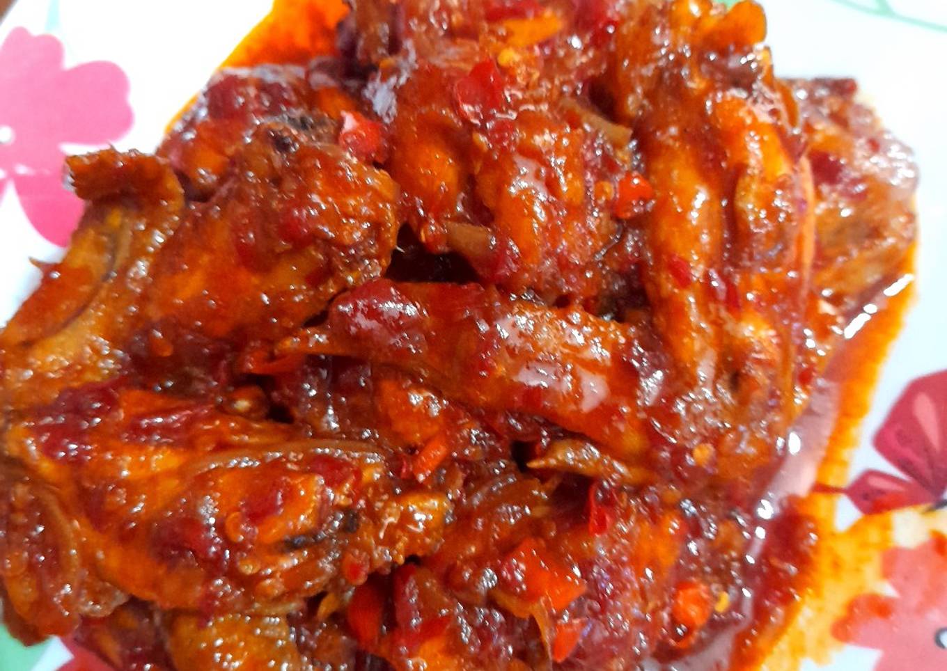 Sayap ayam kecap pedas manis