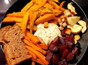 A picture of carrots and parsnips