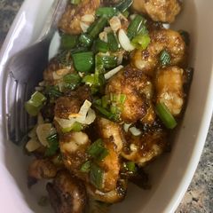 A picture of Easy peasy salt and pepper prawns.