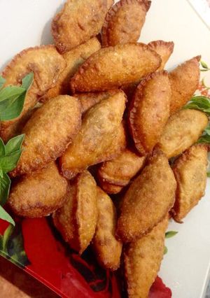 صورة لوصفة سمبوسه 😋بالماش واللحم