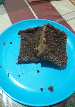 Una foto de Brownie de zuchini Vegano