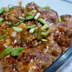A picture of Veg dry Manchurian.
