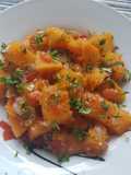 Salteado de calabaza con verduritas