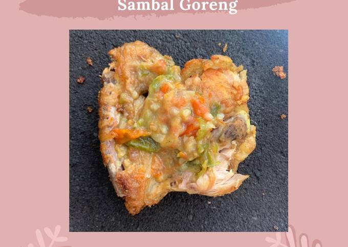 Menu Rumahan Mudah (Ayam Penyet Sambal Goreng)