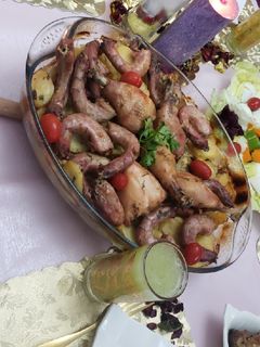 صورة لوصفة بطاطا كوشة بالدجاج