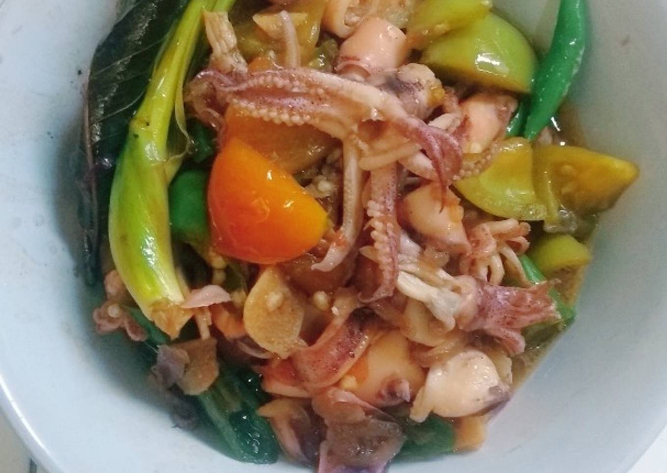 Cumi asin masak pedas