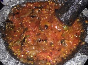 Una foto de Salsa de tomates asados a la parrilla