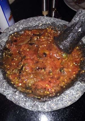 Una foto de Salsa de tomates asados a la parrilla