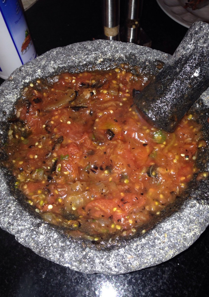 Una foto de Salsa de tomates asados a la parrilla