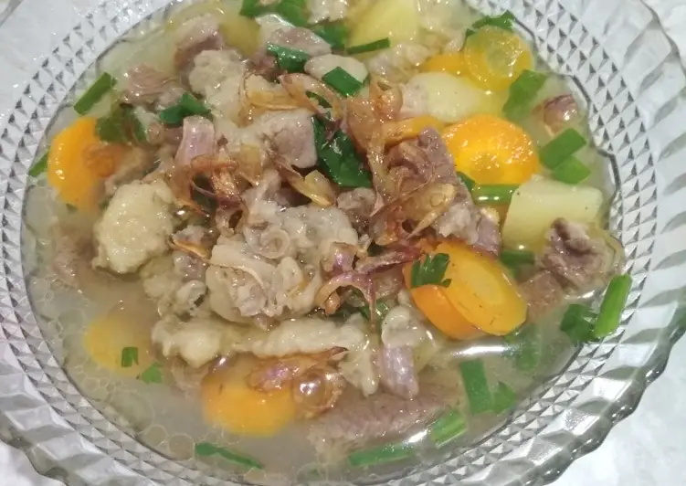 Resep Populer Sup daging sapi Gurih Mantul