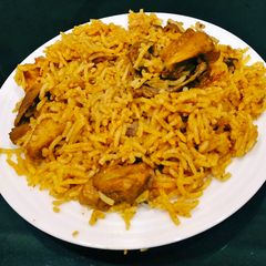 A picture of Leftover Chicken Curry Pulao.