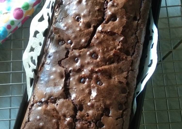 Resep Fudgy Brownies (Brownies Panggang) Takaran sendok, Lezat Sekali