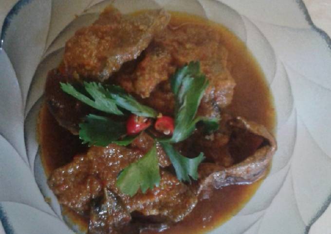 Yuk intip, Resep bikin Rendang Hati Sapi  menggugah selera