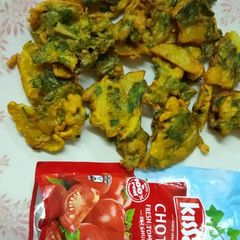 A picture of Palak Pakoda.
