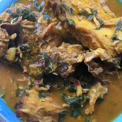 A picture of Oha soup.