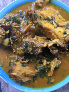 A picture of Oha soup.