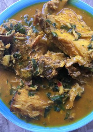 A picture of Oha soup.