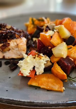 Hamburgi grillezett zöldség recept fotója