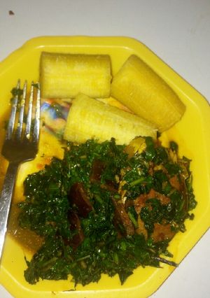 A picture of Trinity green veggies sauce.