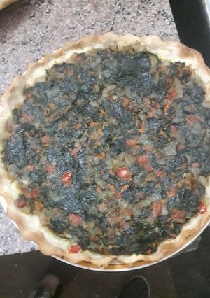 Una foto de Tarta de verduras vegana