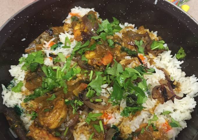 How to Make Tasty Shrimp/Prawn Biryani #mycookbook