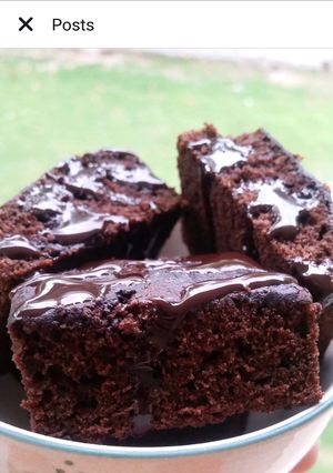 A picture of Fudgey brownies.
