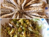 Boquerones con ensalada de aguacate