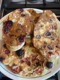 Pancakes de banana y frutos rojos (sin tacc, sin azúcar, sin lactosa)