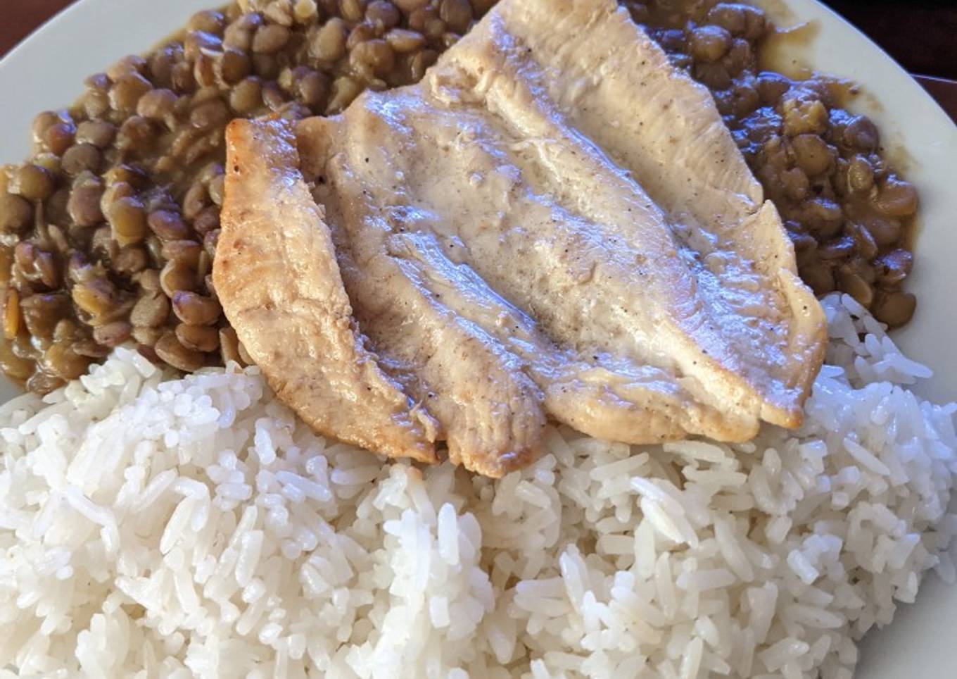 Lentejitas con Pollito a la Plancha