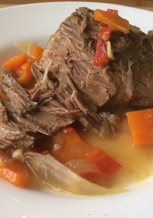 Una foto de Carne mechada para cortar con el tenedor