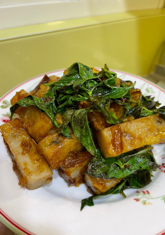 素三杯蘿蔔糕 的食譜成品照片