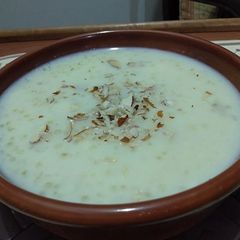 A picture of Sagudana Kheer(Tapioca).
