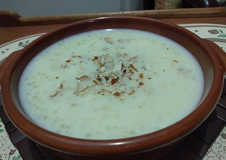 Recipe of Award-winning Sagudana Kheer(Tapioca)