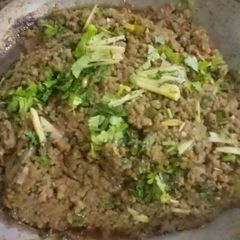 A picture of Smoky qeema karahi.