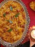 Maharashtrian Chiwda with roasted gram