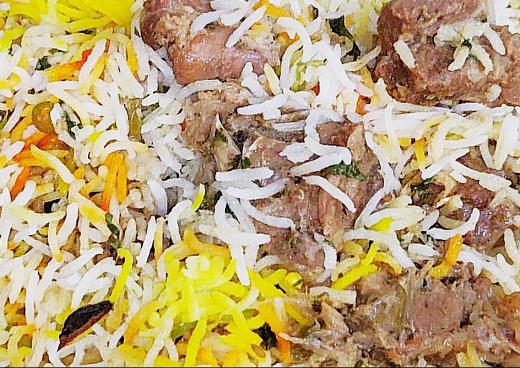 Recipe of Homemade White mutton biryani