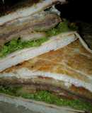 Sandwich de milanesa "con pan de pizza"😚