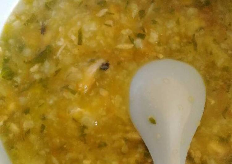 Resep Nasi tim MPASI 8m++ nasi labu tenggiri yang Menggugah Selera