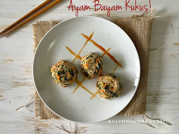 Cara Mudah Membikin Resep  Ayam Bayam Kukus! yang Lezat, Enak Banget