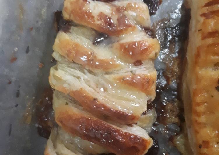 Resep Pastry pisang coklat ala rumahan sekelas bakery Jadi, Sempurna