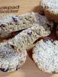 Muffins de avena y frutos rojos