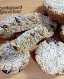 Muffins de avena y frutos rojos