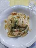 Tagliatelle zucchine e gamberi