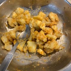 A picture of Marinated baked sweet potato.