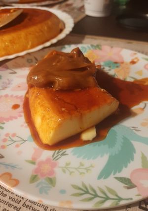 Una foto de Flan casero