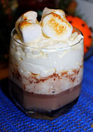Nutellás forró csoki flambírozott mályvacukorral recept fotója