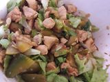 Ensalada de pollo y zapallito