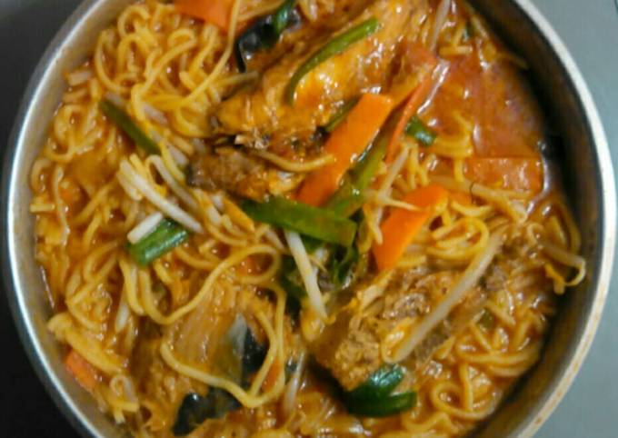 Steps to Prepare Ultimate Chicken soup (ramen) noodles