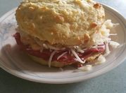 A picture of reuben sandwich